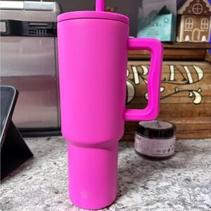 Pink Tumbler with Handle